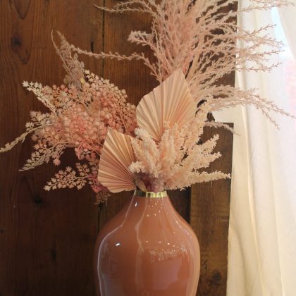 Vaso Fiore Eterni Rosa