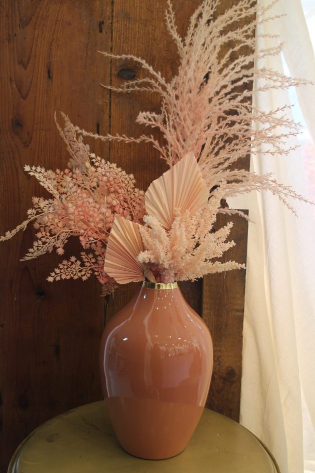 Vaso Fiore Eterni Rosa